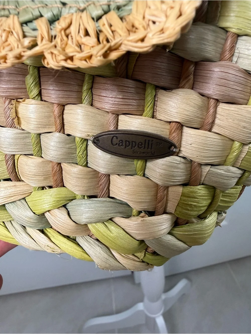 Capelli Straworld Multicolored Woven Straw Purse Boho Bohemian Style